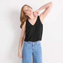 Women's Creaseless Vneck Sleeveless Top