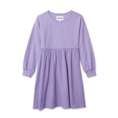 Girls Long Sleeve Ribbed Dress