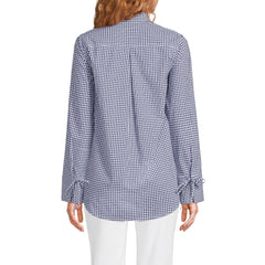 Women's Poplin Tie Sleeve Shirt