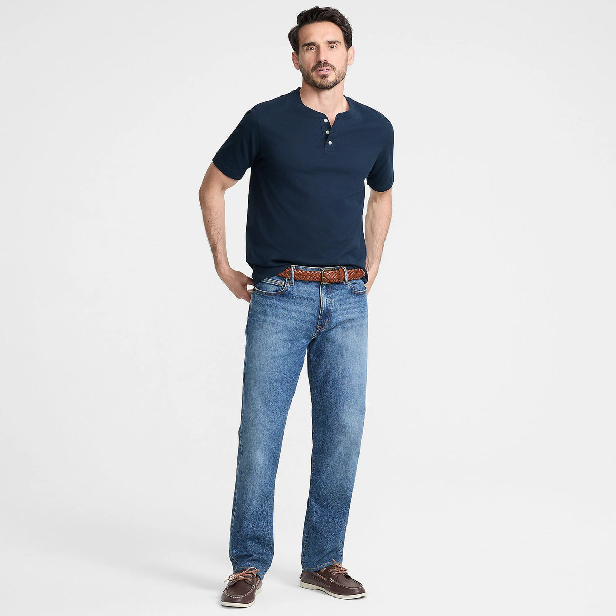 Men's Tall Short Sleeve Super-T Henley