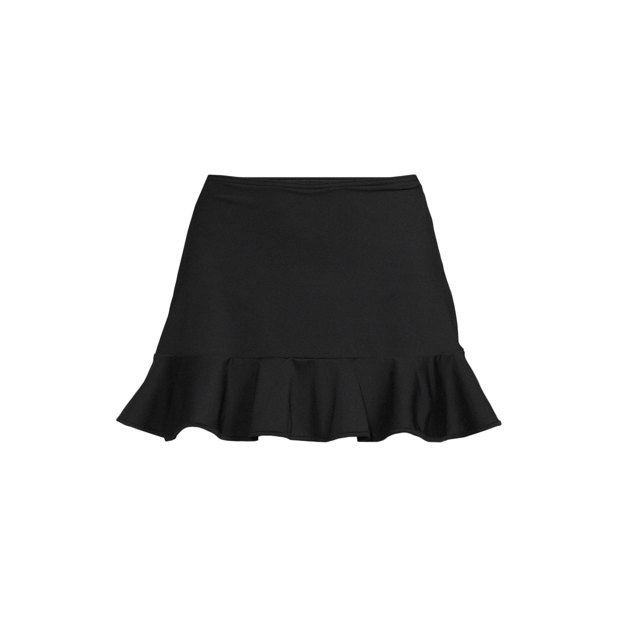 Women's Plus Size Ruffle Hem Mini Swim Skirt