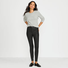 Women's Plus Size High Rise Coated Denim Skinny Jeans