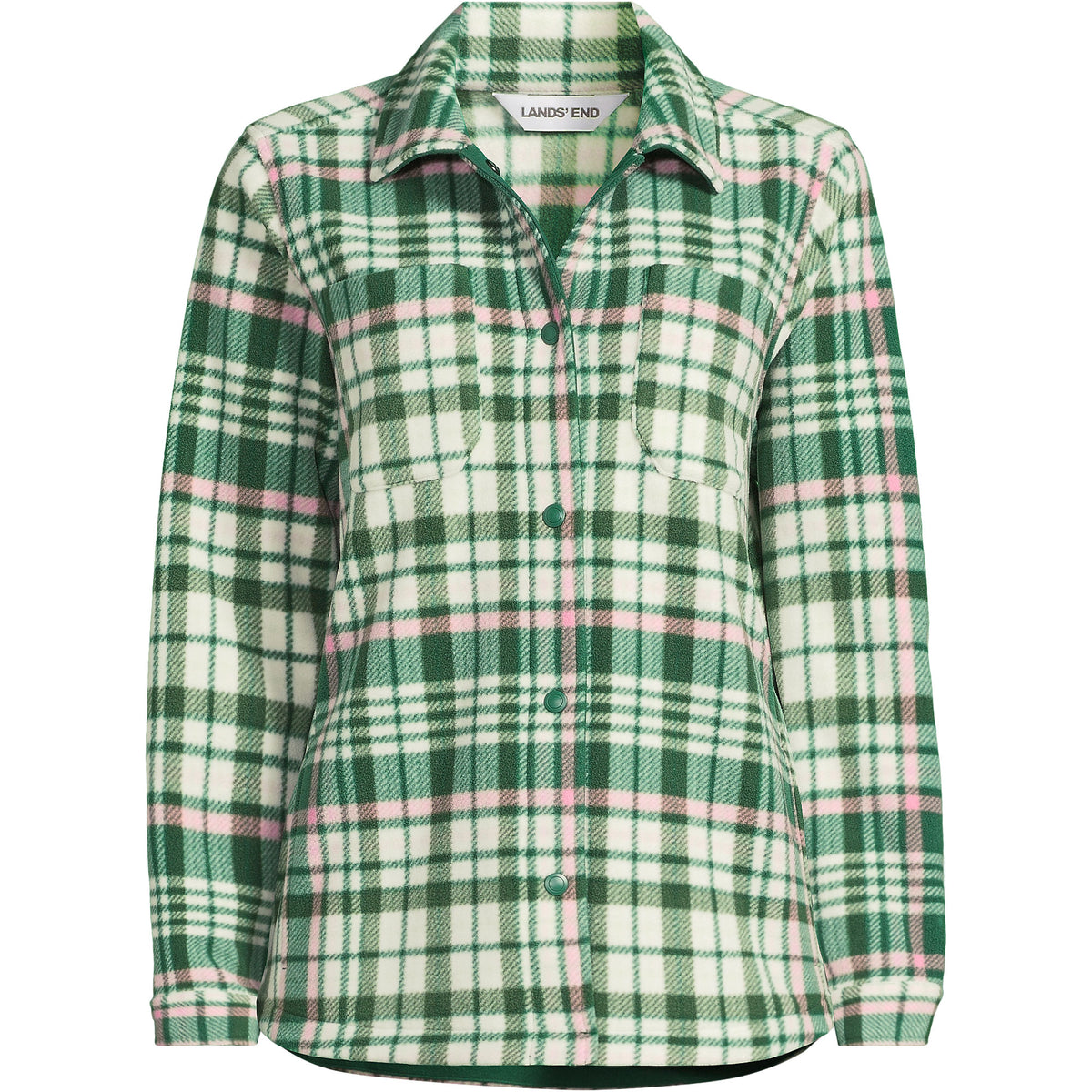 Women's Petite Print Anyweather Fleece Shirt Jacket