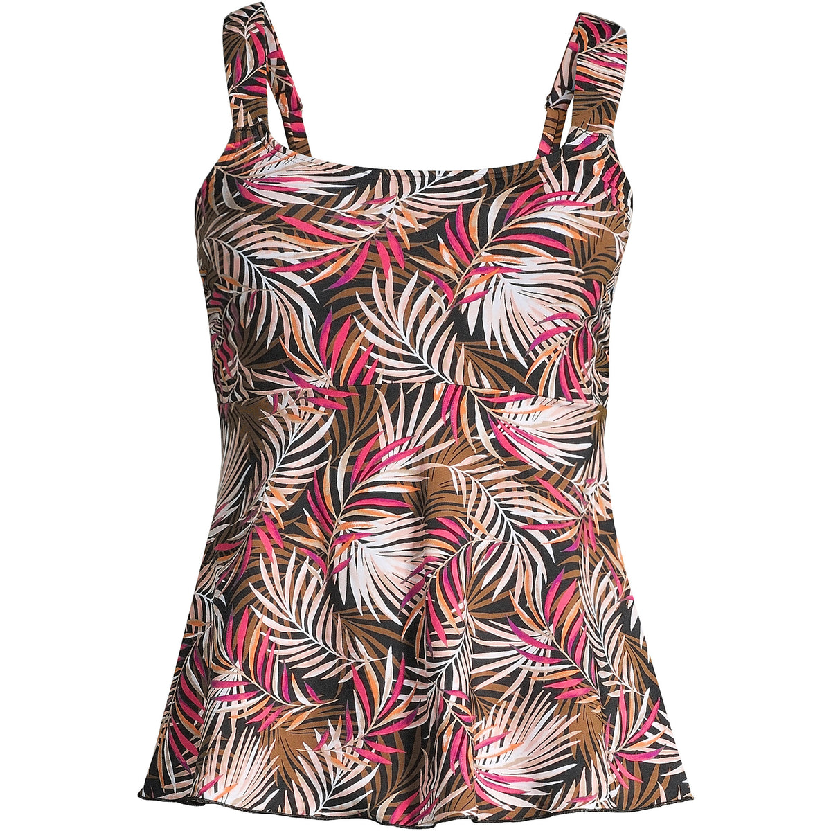 Women's D-Cup Flutter Scoop Neck Tankini Top