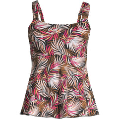 Women's Mastectomy Flutter Scoop Neck Tankini Top