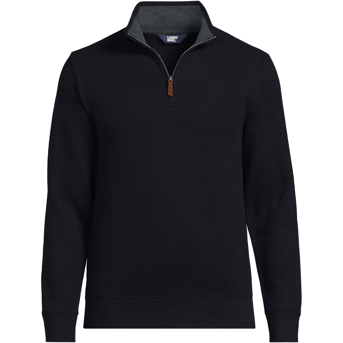Big and Tall Bedford Rib Quarter Zip Pullover Sweater