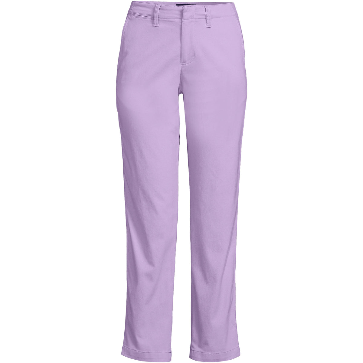 Women's Plus Size Mid Rise Classic Straight Leg Chino Ankle Pants