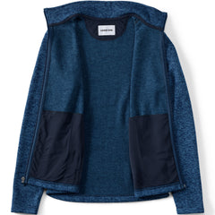 School Uniform Women's Plus Sweater Fleece Zip Front Jacket