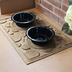 Matterly Waterhog Dots Dog Bowl Mat
