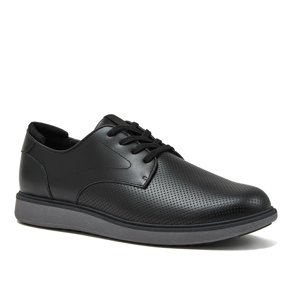 Men's Wide Width Leather Lace Up Derby Oxfords