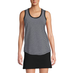 Women's Sleeveless Power Performance Scoop Neck Curved Hem Tunic Tank
