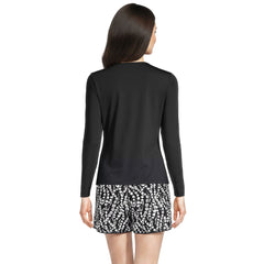 Women's Long Torso SunShade UPF 50 Long Sleeve Rash Guard Swim Tee