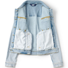 Women's Plus Size Denim Trucker Jacket