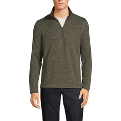 Men's Tall Sweater Fleece Quarter Zip Pullover