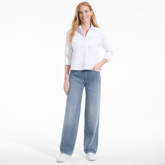 Women's Rigid Denim Mid Rise Baggy Jeans