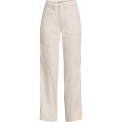 Women's Plus Size Denim High Rise Utility Cargo Ankle Jeans