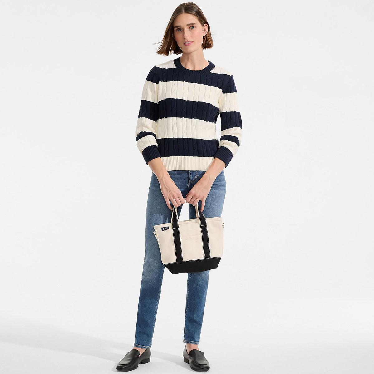 Women's Tall Drifter Classic Cable Crew Neck Sweater