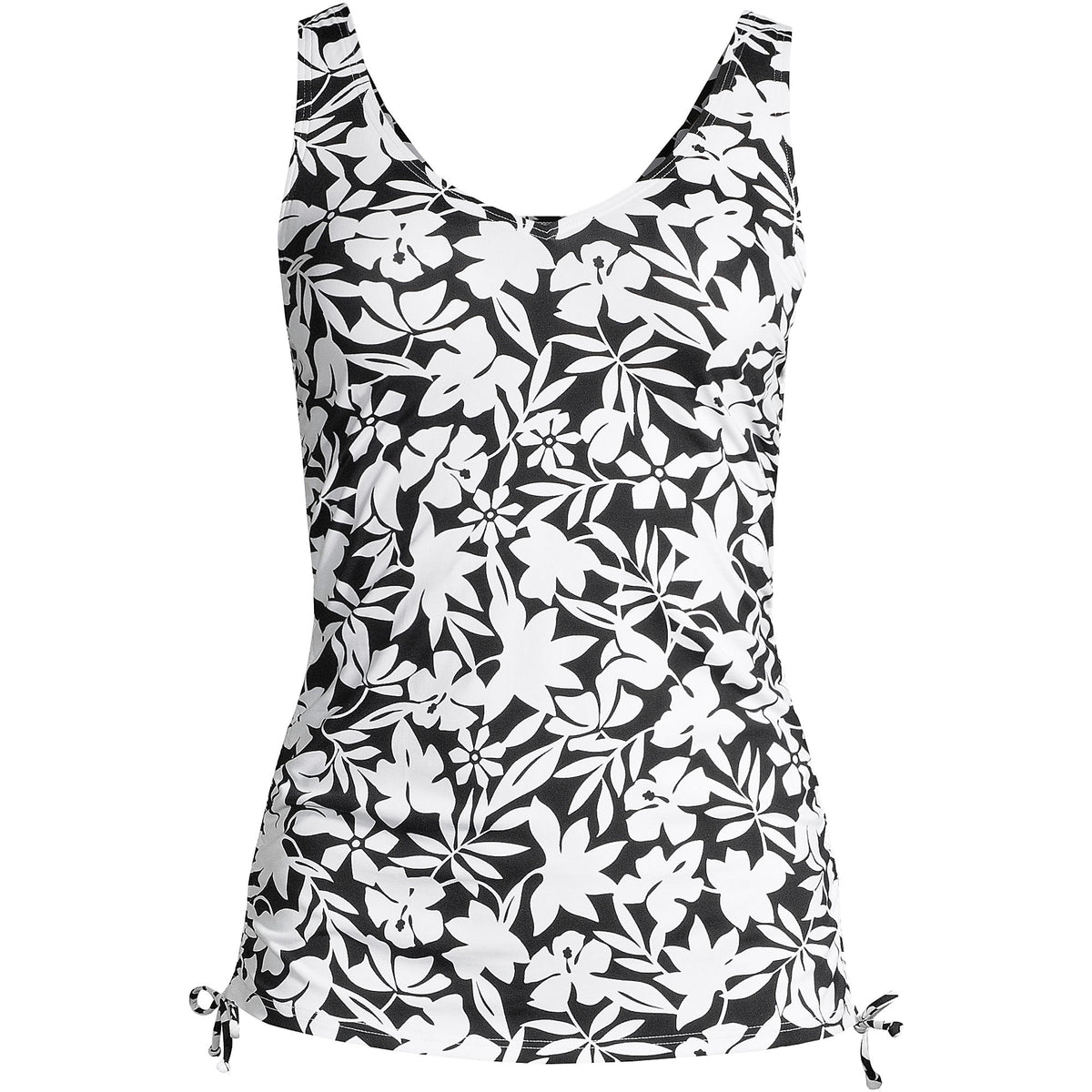 Women's Chlorine Resistant Adjustable Underwire Tankini Swimsuit Top