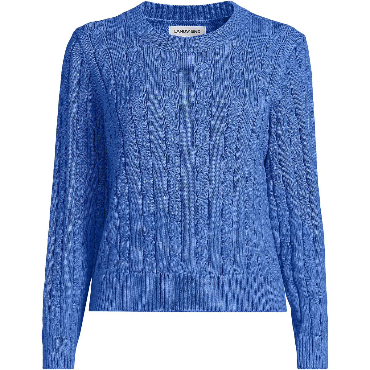 Women's Plus Size Drifter Classic Cable Crew Neck Sweater