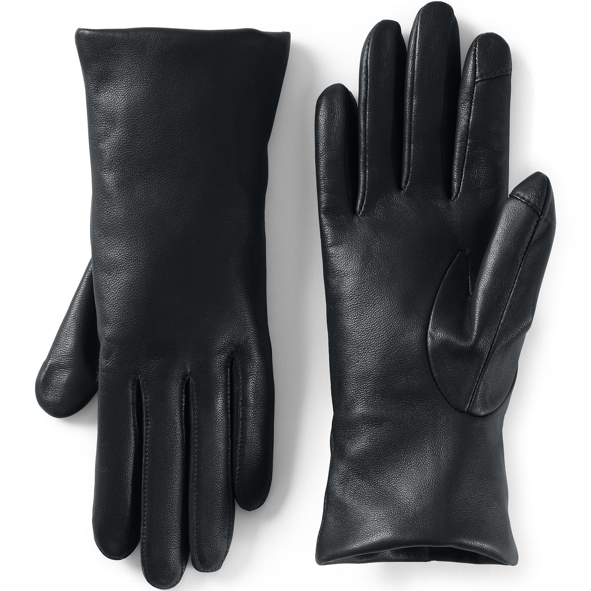 Women's EZ Touch Screen Cashmere Lined Leather Gloves