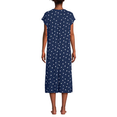 Women's Petite Cooling Cap Sleeve Midi Nightgown