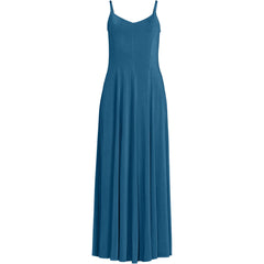 Women's Petite Silky Knit Godet Maxi Dress