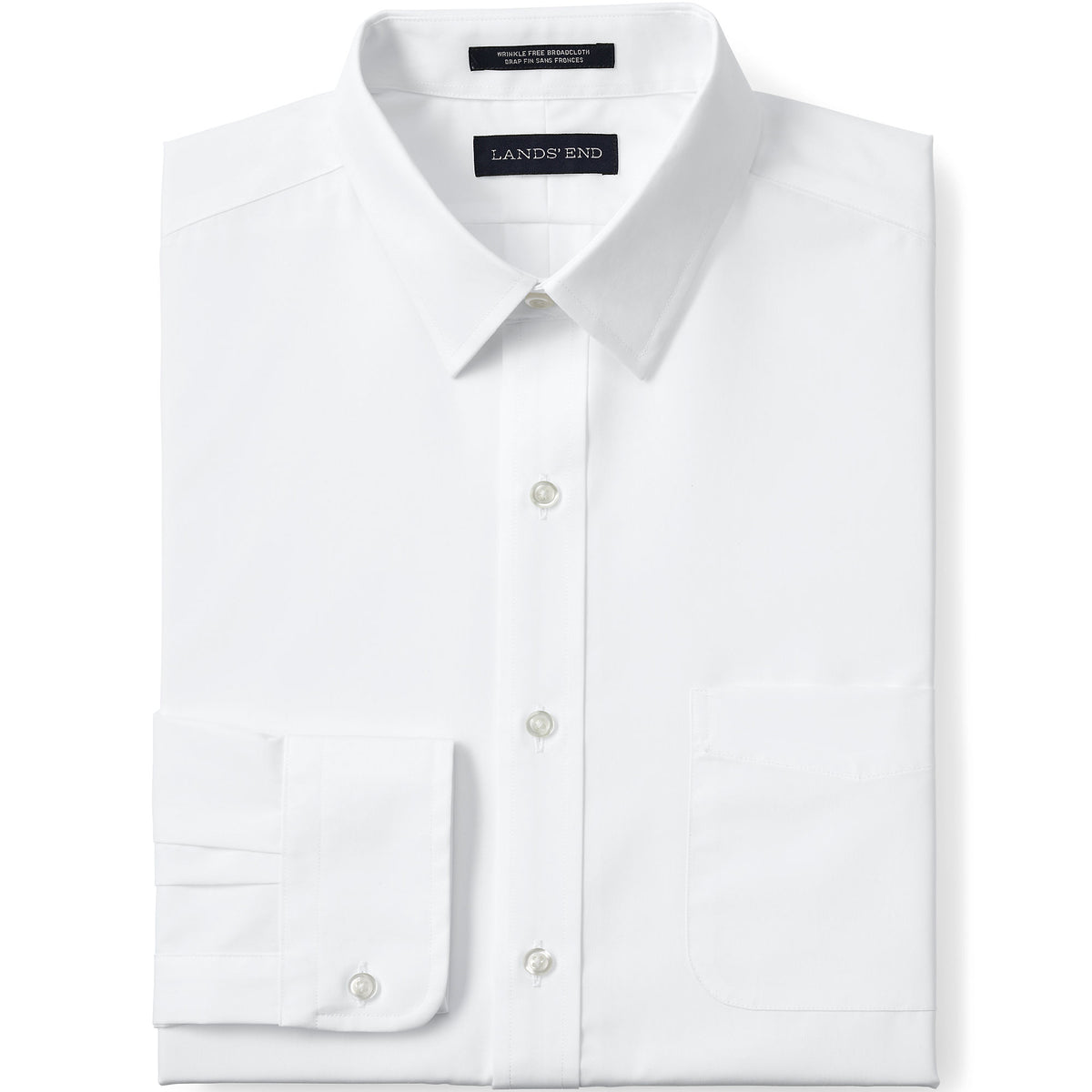 School Uniform Men's Slim Fit Long Sleeve Straight Collar Broadcloth Dress Shirt