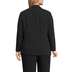 Women's Plus Size Crepe Fluid Blazer