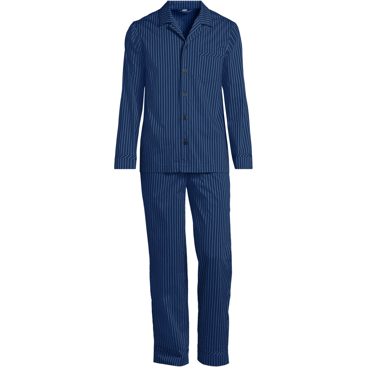 Men's Long Sleeve Temperature Regulating Woven Sleep Set
