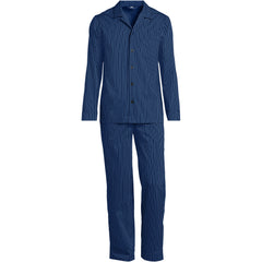 Men's Long Sleeve Temperature Regulating Woven Sleep Set