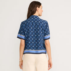 Women's Rayon Short Sleeve Camp Shirt
