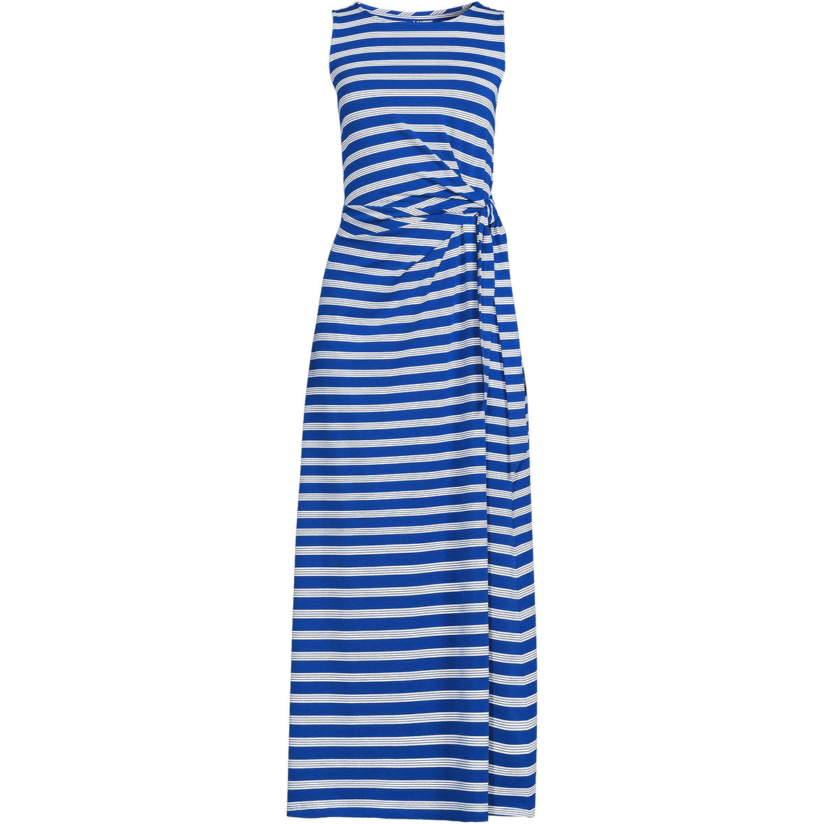 Women's Cotton Modal Sleeveless Tie Waist Maxi Dress