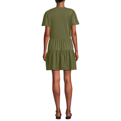 Women's Cotton Jersey Tiered Mini Dress