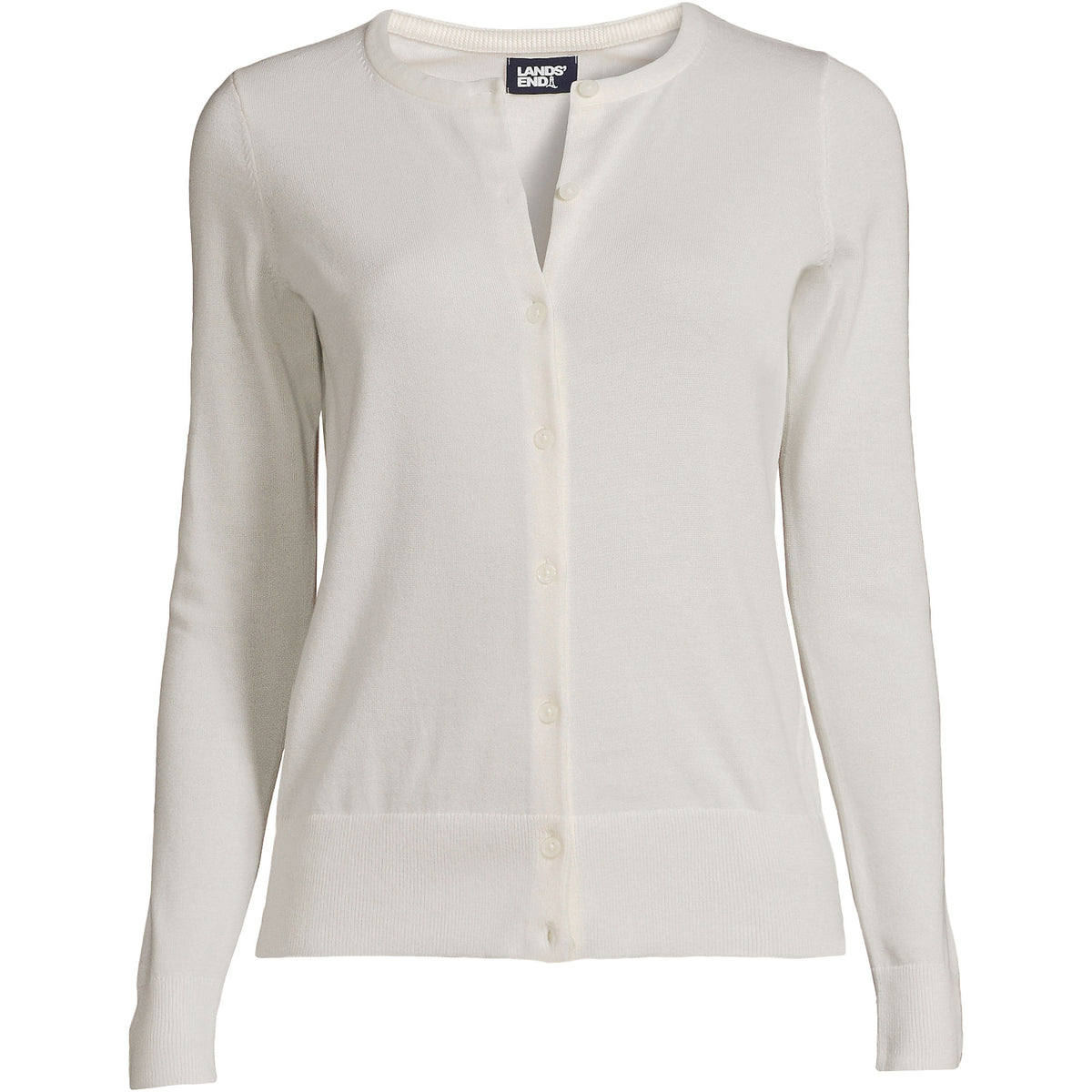 Women's Plus Size Fine Gauge Cotton Cardigan Sweater