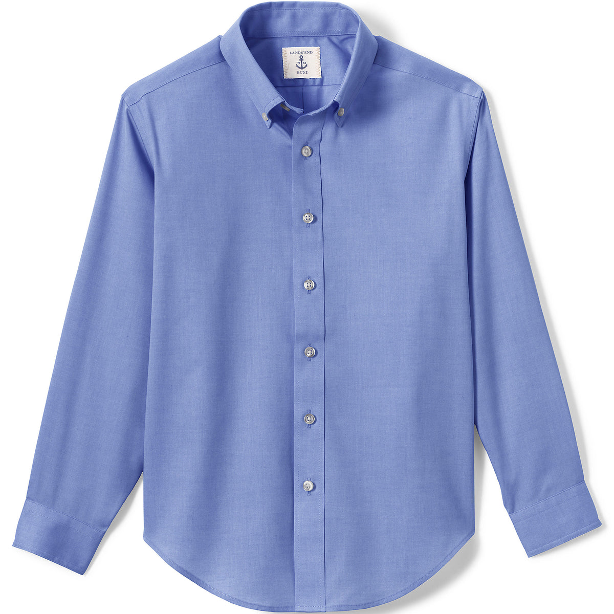 School Uniform Boys Long Sleeve No Iron Pinpoint Dress Shirt
