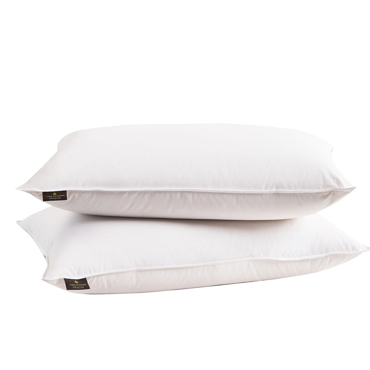 Farm to Home Organic Cotton 2 Pack Softy Around Feather and Down Pillow