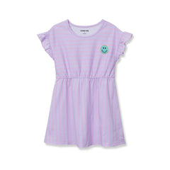 Girls Short Sleeve Gathered Waist Tunic Top
