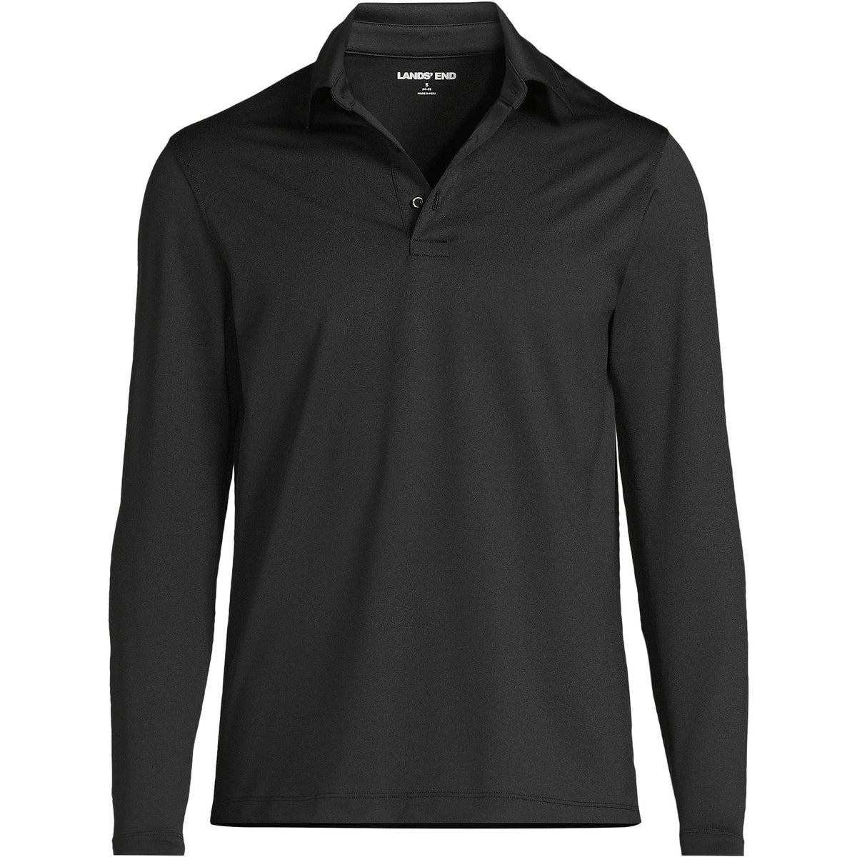 School Uniform Men's Big Rapid Dry Long Sleeve Modern Fit Polo