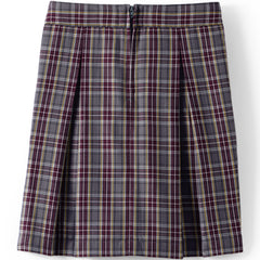 Girls Top of Knee Plaid Skort