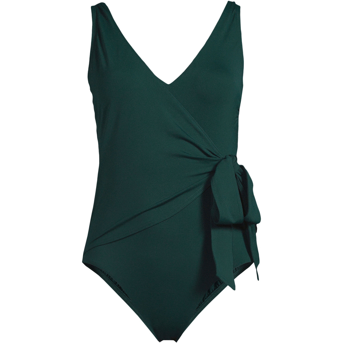 Women's Side Tie Wrap One Piece Swimsuit