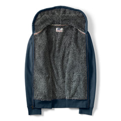 Men's Big and Tall Serious Sweats Full Zip Sherpa Fleece Hoodie