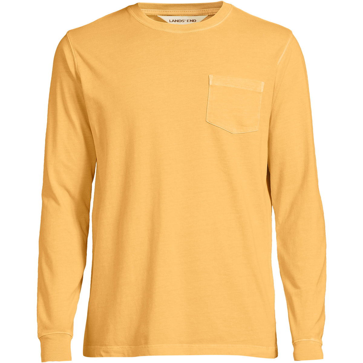 Mens Long Sleeve Pocket Sun Faded Super-T Tee