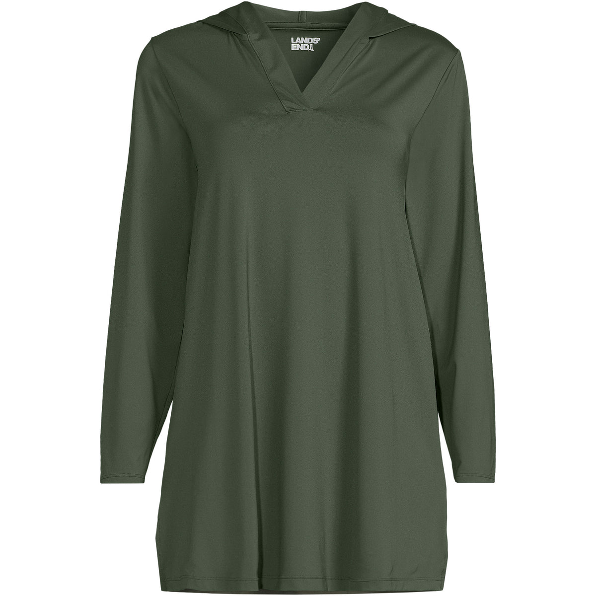 Women's SunShade UPF 50 Hooded Mini Swim Swim Cover-Up Dress