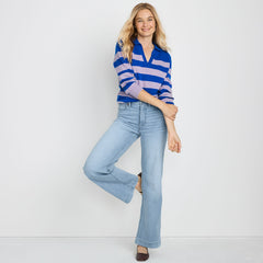 Plus Size High Rise Wide Leg Denim Jeans