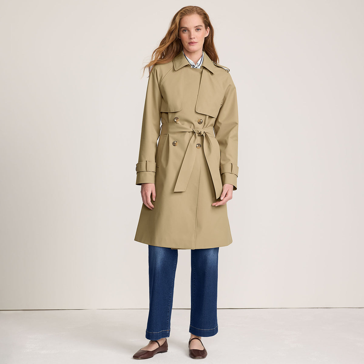 Women's Petite Squall Waterproof Modern Trench Raincoat