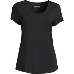 Women's Plus Size Short Sleeve Lightweight Jersey Scoop Neck T-shirt