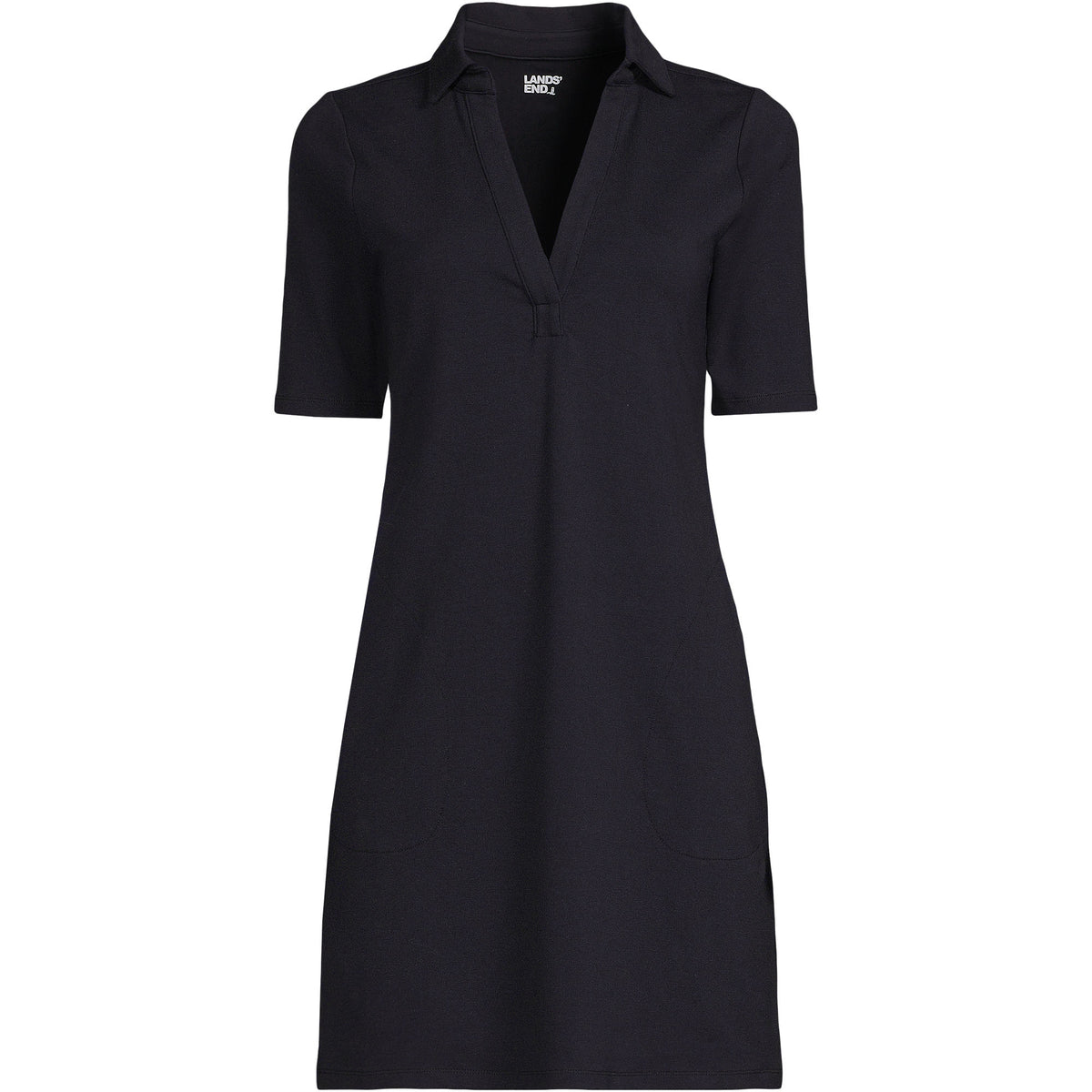 Women's Starfish Elbow Sleeve Polo Dress