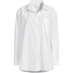 Women's Oversized Oxford Button Front Shirt