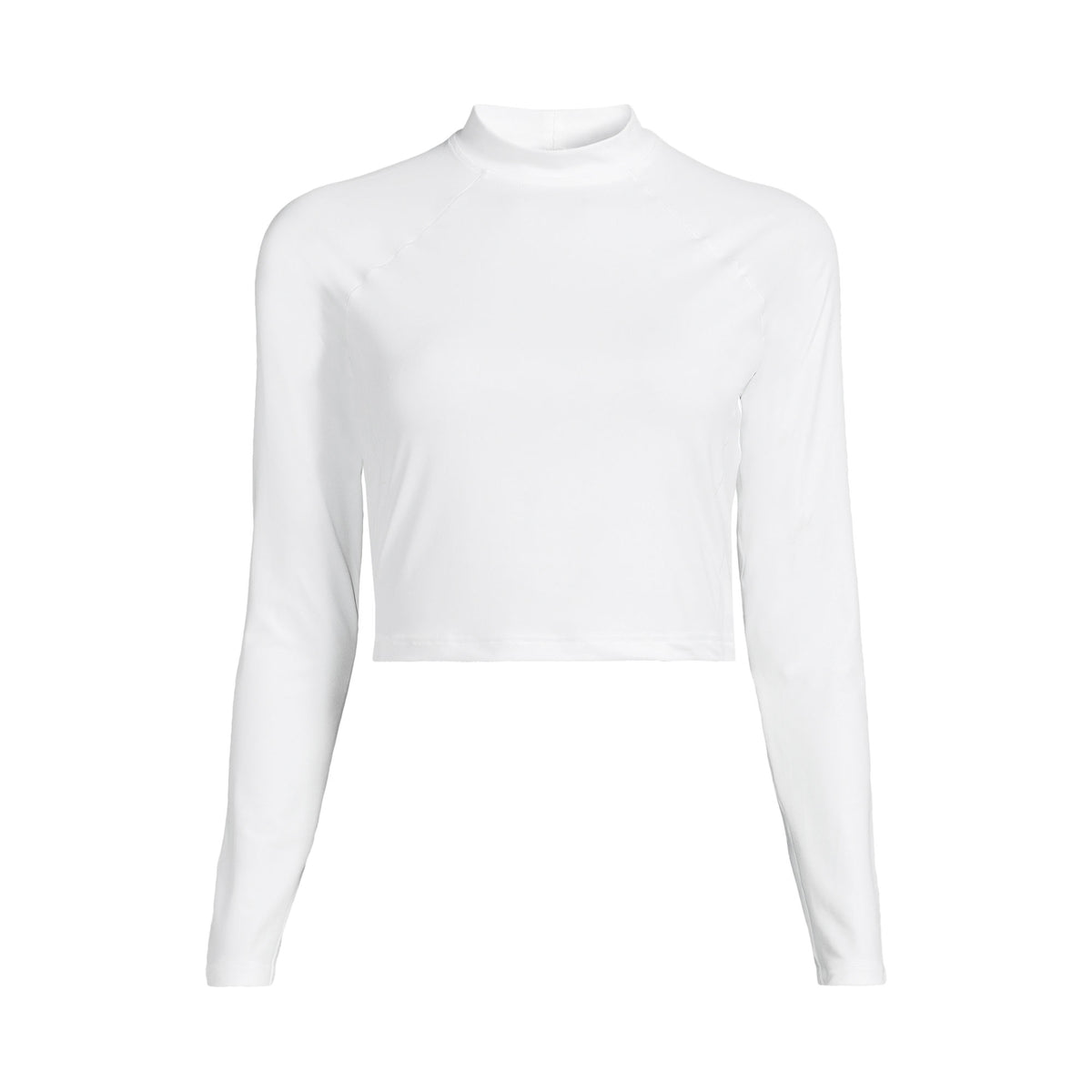 Women's Plus Size SunShade UPF 50 Long Sleeve Cropped Rash Guard