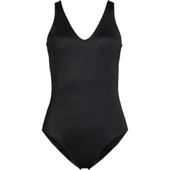Women's Plus Size Tugless V-Neck High Leg One Piece Swimsuit